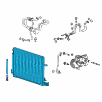 OEM 2016 Cadillac ATS Condenser Diagram - 22966150