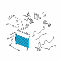 OEM 1998 Honda CR-V Condenser Diagram - 80110-S10-003