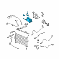 OEM Honda CR-V Compressor (Hadsys) Diagram - 38810-P3F-006