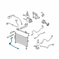 OEM 1997 Honda CR-V Pipe B, Receiver Diagram - 80342-S10-A01