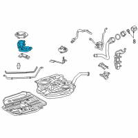 OEM Scion Fuel Pump Diagram - 23221-40011