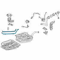 OEM 2015 Scion iQ Fuel Tank Strap Diagram - 77601-74010