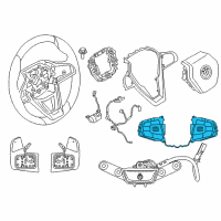 OEM 2019 BMW M550i xDrive Multifunct Steering Wheel Switch Diagram - 61-31-9-327-082