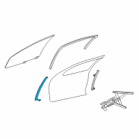 OEM Dodge Intrepid Window Channel Diagram - 4780081