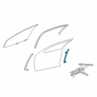 OEM 1998 Chrysler Concorde Window Channel Diagram - 4780511AD