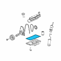 OEM Chevrolet Oil Pan Gasket Diagram - 12612351