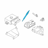 OEM BMW 535d Glow Element Diagram - 12-23-0-035-934