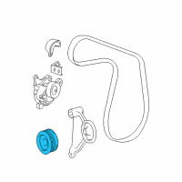 OEM 2010 Toyota Camry Serpentine Idler Pulley Diagram - 16603-28030