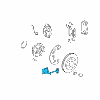 OEM 2007 Lincoln Mark LT Brake Hose Diagram - 7L3Z-2078-L