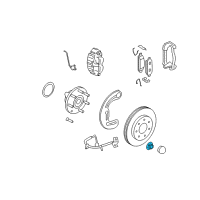 OEM 2008 Ford F-150 Hub & Bearing Nut Diagram - -W706540-S900