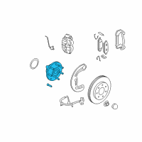 OEM 2008 Lincoln Mark LT Front Hub Diagram - G2MZ-1104-R