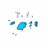 OEM Cadillac Composite Headlamp Diagram - 20836121