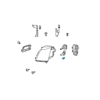 OEM 2011 Cadillac STS Park Lamp Bulb Diagram - 25763464