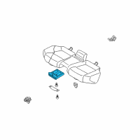 OEM 2003 Infiniti FX45 Cup Holder Assembly Diagram - 88741-CG001