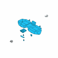 OEM 2007 Infiniti FX35 Cushion Assy-Rear Seat Diagram - 88300-CG000