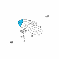 OEM 2007 Infiniti FX35 Pad & Frame Assy-Cushion, Rear Seat Diagram - 88305-CG000