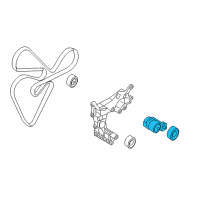 OEM 2014 Hyundai Sonata Tensioner Assembly Diagram - 25281-2G000