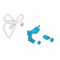 OEM Hyundai Sonata Tensioner Assembly Diagram - 25280-2G105