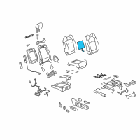 OEM Chevrolet Seat Back Heater Diagram - 22954004