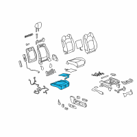 OEM 2015 Buick Enclave Seat Cushion Pad Diagram - 23448450