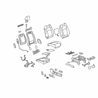 OEM Chevrolet Camaro Adjust Knob Diagram - 15889524