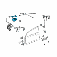 OEM Honda Fit Handle Assembly, Passenger Side Inside (Neutral Mat Gray) Diagram - 72120-TF0-013ZB