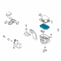 OEM Hyundai Tucson Air Cleaner Filter Diagram - 28113-2S000