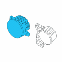 OEM 2020 Jeep Wrangler Front Fog Lamp Diagram - 68081399AB