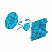 OEM 2019 Chevrolet Blazer Fan Module Diagram - 23419653