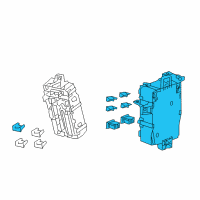 OEM 2011 Honda Accord Box Assembly, Passenger Fuse Diagram - 38210-TA0-A71