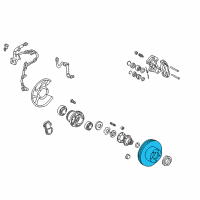 OEM 2005 Lexus LX470 Disc, Front Diagram - 43512-60171