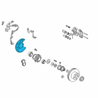 OEM 2007 Toyota Land Cruiser Dust Shield Diagram - 47781-60110