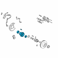 OEM 2005 Lexus LX470 Hub Sub-Assy, Front Axle Diagram - 43503-69035