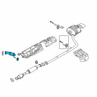 OEM 2019 Kia Optima Front Muffler Assembly Diagram - 28610C1550