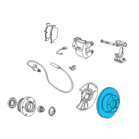 OEM 1998 BMW Z3 Brake Disc, Ventilated, Left Diagram - 34-11-2-227-171