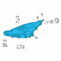 OEM Toyota Prius C Composite Headlamp Diagram - 81105-52M30