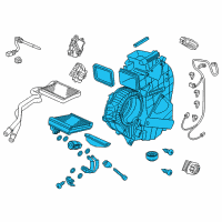 OEM 2013 Honda Odyssey Evaporator Assembly Diagram - 80226-TK8-A02