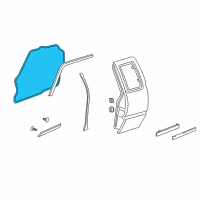 OEM 1996 Chevrolet S10 Weatherstrip Diagram - 15100040