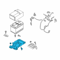 OEM Lincoln Battery Tray Diagram - FT4Z-10732-C