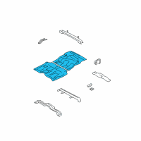 OEM Ford Expedition Rear Floor Pan Diagram - 2L1Z-7811215-AA