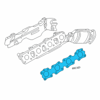 OEM 2007 Infiniti M45 Gasket-Exhaust Manifold, A Diagram - 14036-AR000