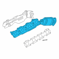 OEM 2006 Infiniti Q45 Manifold Assembly-Exhaust W/CAT Diagram - 14002-CR90A