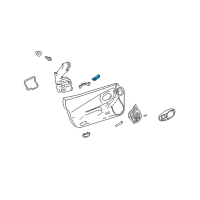 OEM 1998 Chevrolet Corvette Switch Asm-Side Window Diagram - 10318810