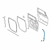 OEM 2021 Ford Expedition Front Weatherstrip Diagram - JL1Z-7825355-A