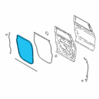 OEM Ford Expedition Weatherstrip On Body Diagram - JL1Z-40253A10-A