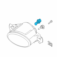 OEM 2018 Nissan Altima Bulb PS19W Diagram - 26261-8998D