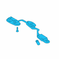 OEM 2017 Kia Sorento Lamp Assembly-License Diagram - 92501C6000
