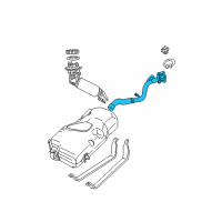 OEM 2009 Chrysler PT Cruiser Tube-Fuel Filler Diagram - 68086545AB