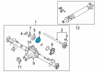 OEM 2017 Nissan Frontier Seal-Oil Rear Axle Shaft Diagram - 43252-7S200