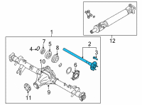 OEM 2022 Nissan Frontier SHAFT ASSY-REAR AXLE, RH Diagram - 38162-EB45B